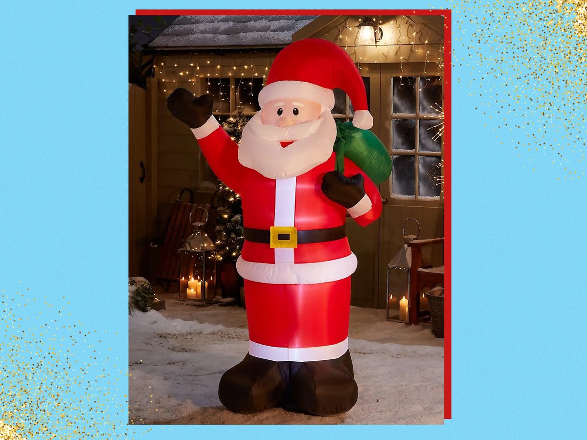 Homebase’s 6ft inflatable Santa Claus is half price right now