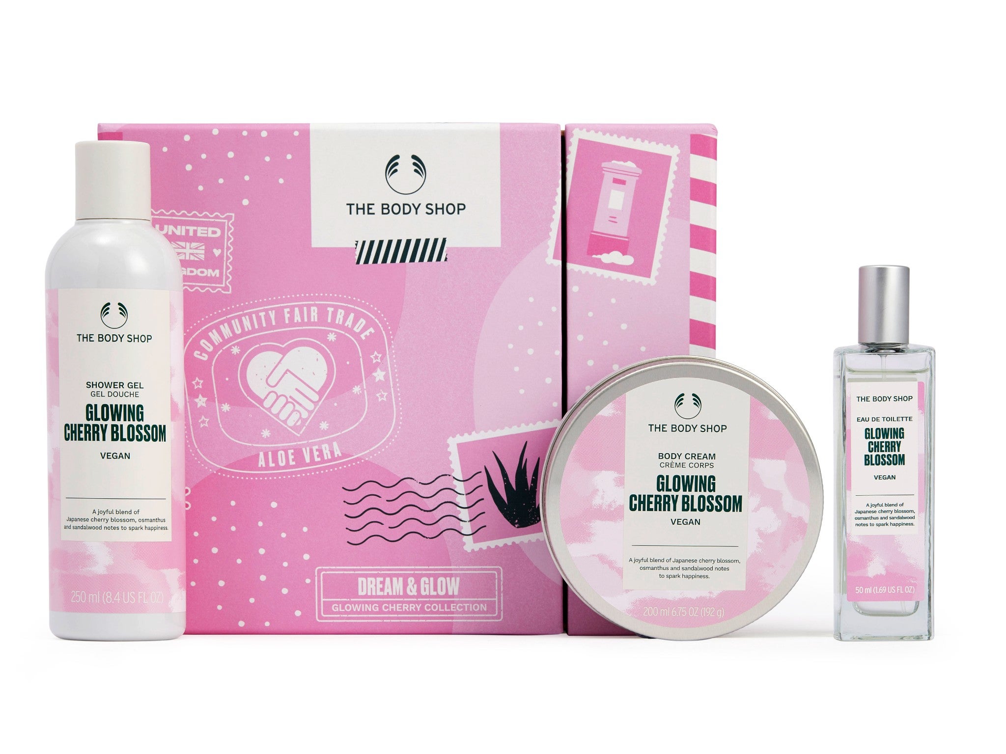The Body Shop dream and glow Christmas gift