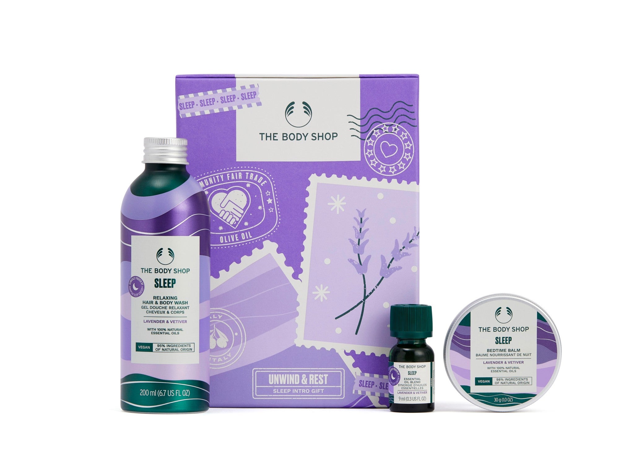 The Body Shop unwind and rest gift