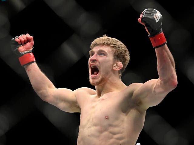 <p>Arnold Allen has won 11 fights in a row, including nine in the UFC</p>