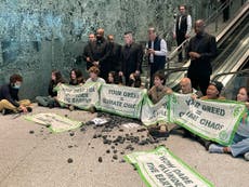 Climate activists occupy BlackRock headquarters on third day of New York protests