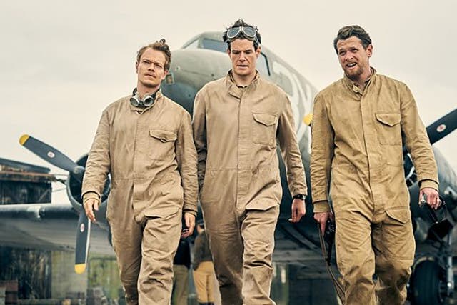 <p>Alfie Allen, Connor Swindells and Jack O’Connell (L-R) star in the series </p>