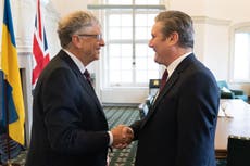 Keir Starmer meets Bill Gates in Parliament