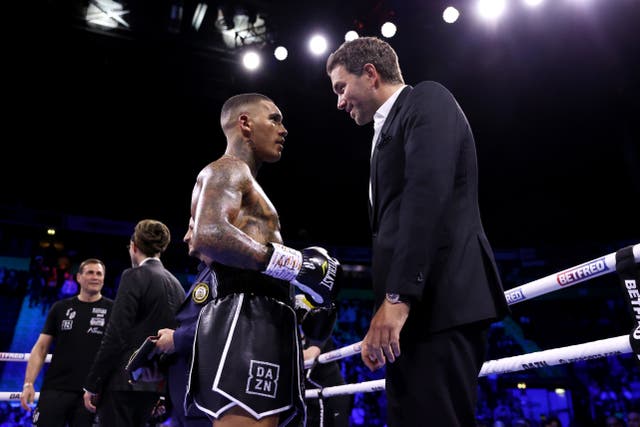 <p>Conor Benn’s promoter Eddie Hearn believes his boxer should serve a ban </p>
