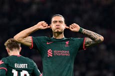 Darwin Nunez on target as Liverpool beat Ajax to reach Champions League knockouts