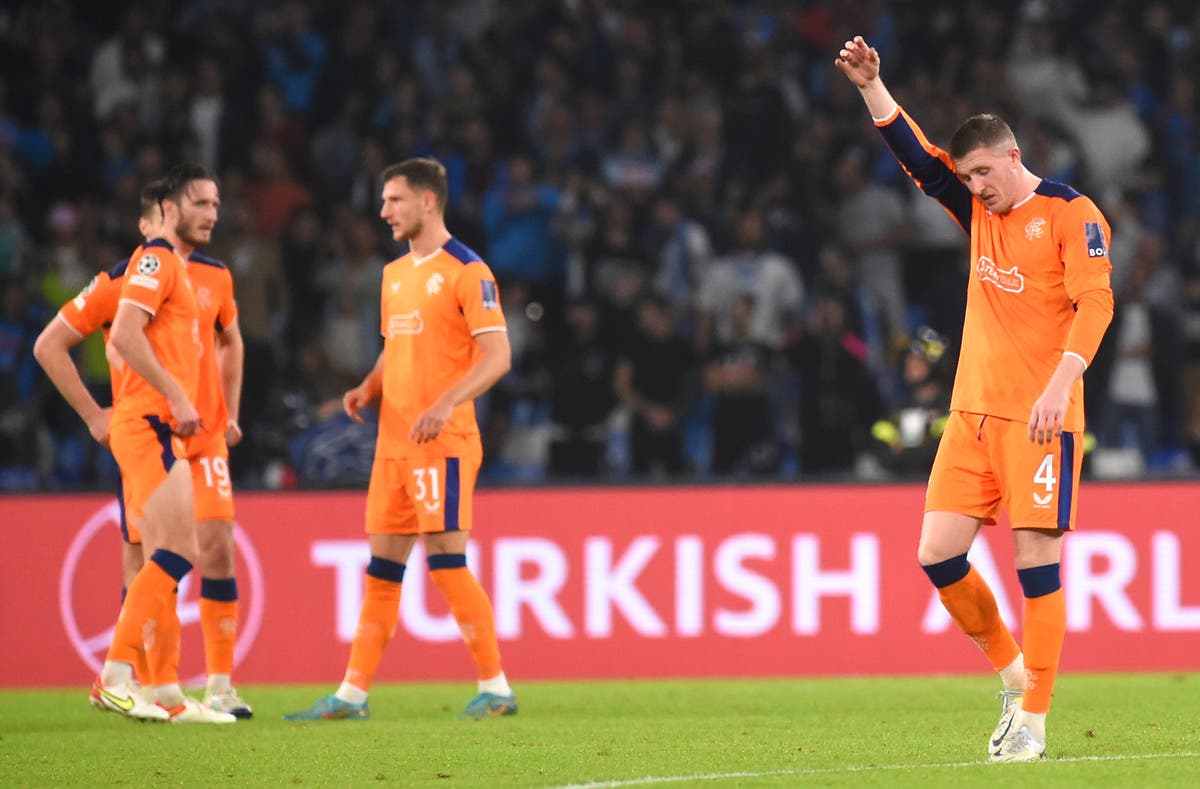 Rangers thumped again in Champions League as Napoli show their class