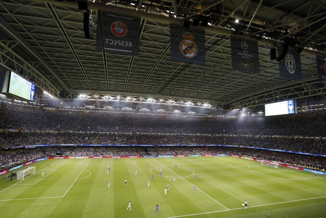 The Principality Stadium in Cardiff could host the opening game of Euro 2028 if a joint UK and Ireland bid succeeds (Martin Rickett/PA)