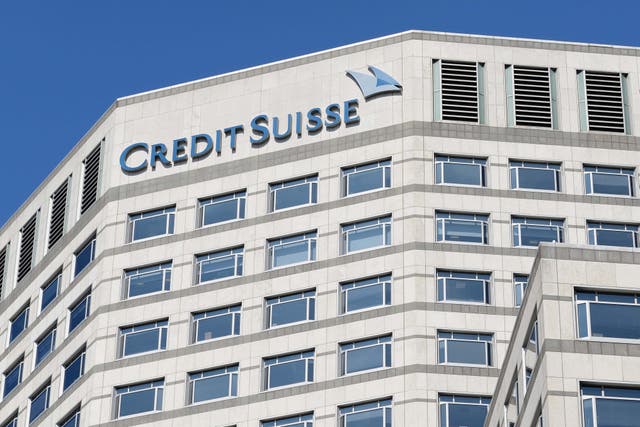 <p>Credit Suisse, whose London offices are at Canary Wharf, has been in trouble for many months</p>
