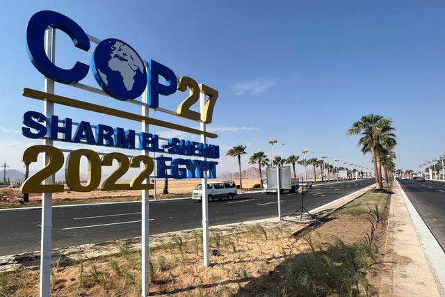 <p>Cop27 takes place in Egypt’s Red Sea resort of Sharm el-Sheikh</p>