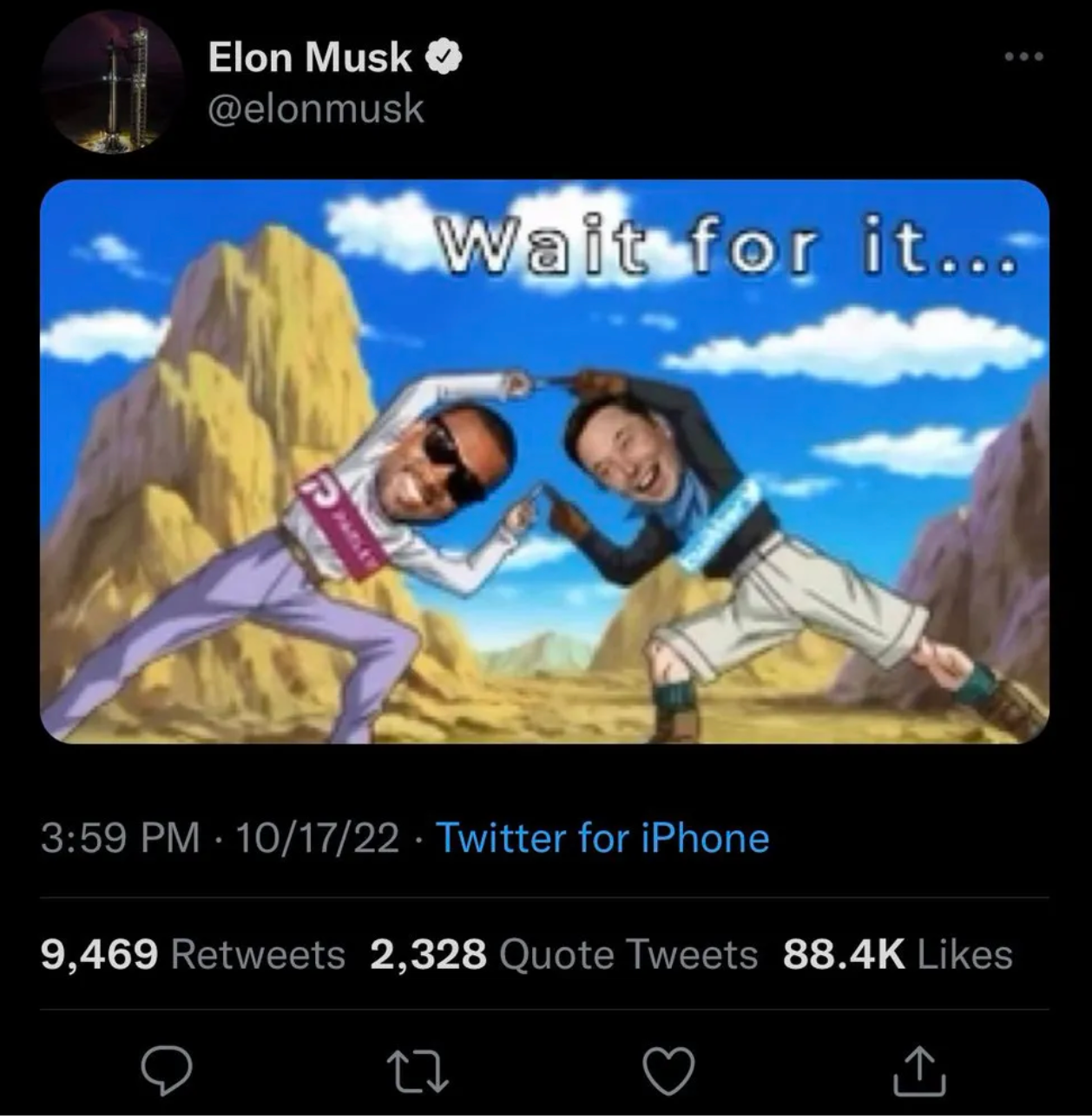 Elon Musk tweets his support for Kanye West after the rapper made antisemitic remarks. He later deleted it