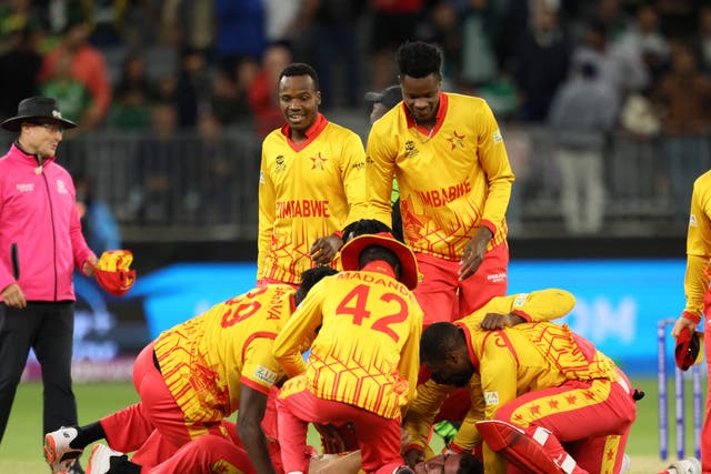 <p>Zimbabwe claimed a famous win in Perth </p>
