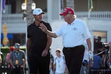 Trump brags about his golf skills and jabs Biden at Saudi-backed golf tournament