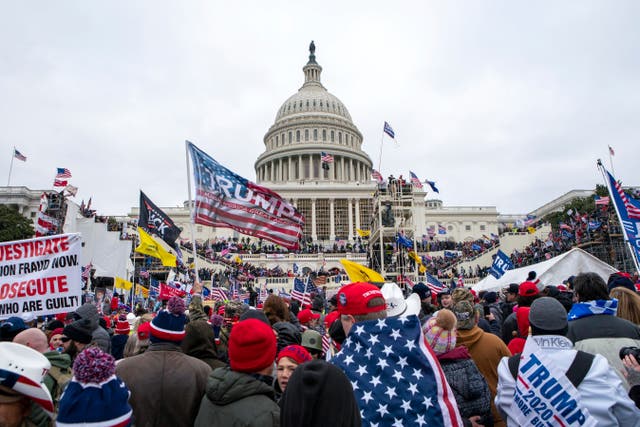 <p>Rioters loyal to president Donald Trump rallied at the US Capitol  </p>