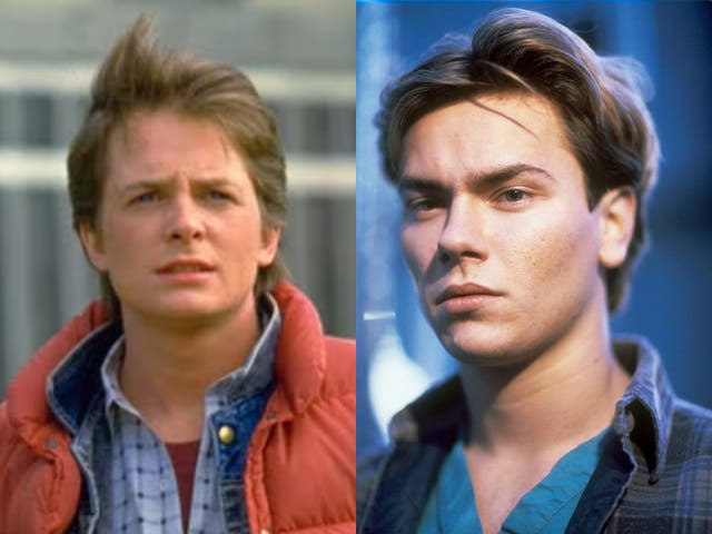 <p>Michael J Fox and River Phoenix </p>