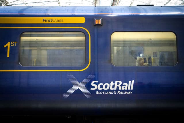 Members of the RMT working at ScotRail will go ahead with strike action this weekend after the union rejected the latest pay deal (Jane Barlow/PA)