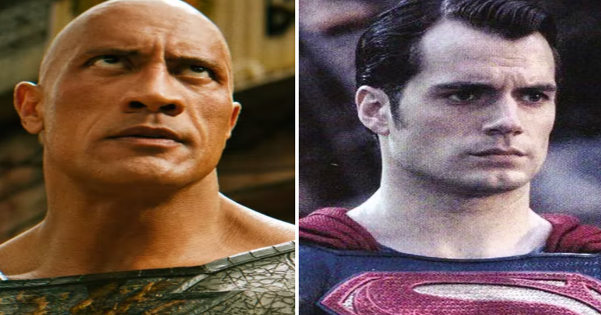 Can Black Adam Beat Superman? Dwayne Johnson Vs Henry Cavill Movie -  GameRevolution