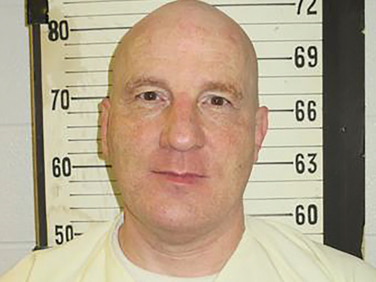 This photo provided by the Tennessee Department of Correction shows death row inmate Henry Hodges. Hodges cut off his own penis in a prison cell after slitting his wrists and asking to be put on suicide watch, his attorney Kelley Henry said on Thursday, Oct. 27, 2022. (Tennessee Department of Correction via AP)