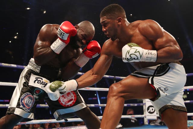 Anthony Joshua beat Carlos Takam on this day in 2017 (Nick Potts/PA)
