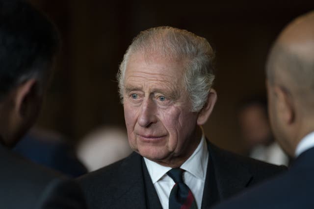 The King has announced he will be the Royal Marines’ next Captain General (Kirsty O’Connor/PA)