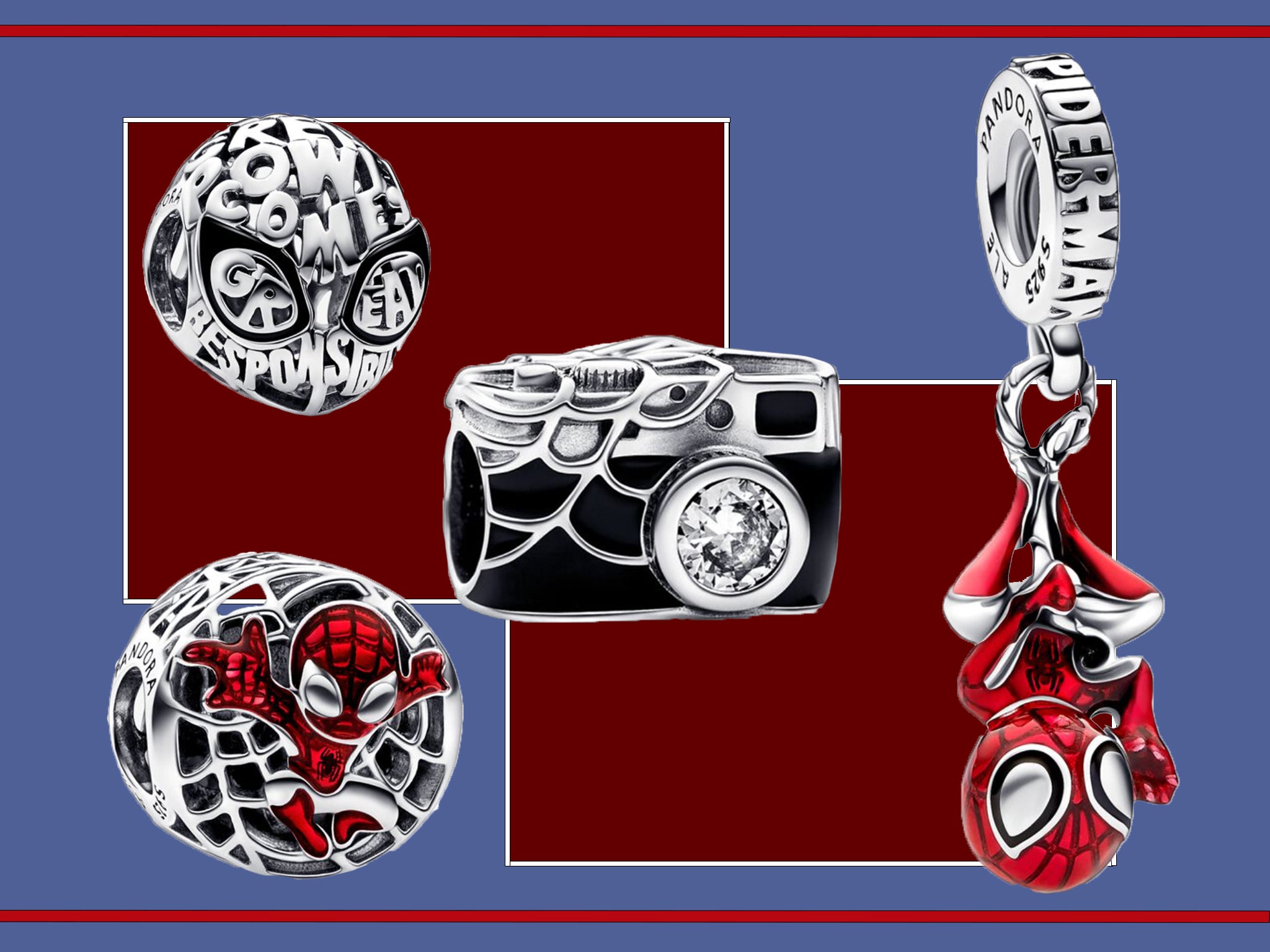 PANDORA Spider-Man Charm w/Box  Pandora bracelet charms ideas, Pandora bracelet  charms, Pandora charms disney