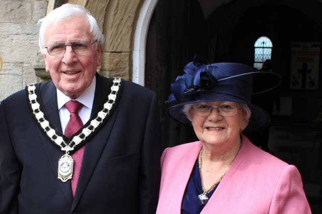 Former district councillor and alderman Kenneth Walker and his wife Freda (Derbyshire Police/PA)
