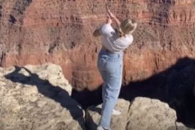 <p>A TikToker is facing jail after filming herself playing golf in the Grand Canyon</p>