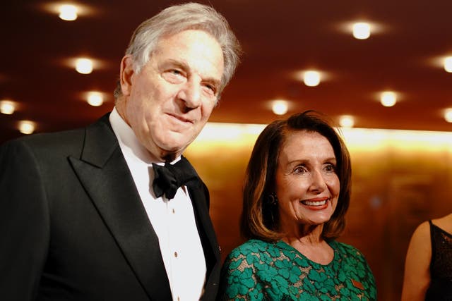 <p>Paul and Nancy Pelosi </p>