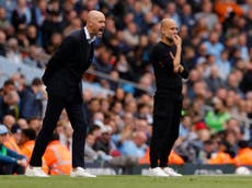 Pep Guardiola thinks Manchester United are ‘coming back’ under Erik ten Hag