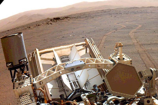 <p>Nasa’s Perseverance Rover takes a selfie on Mars</p>