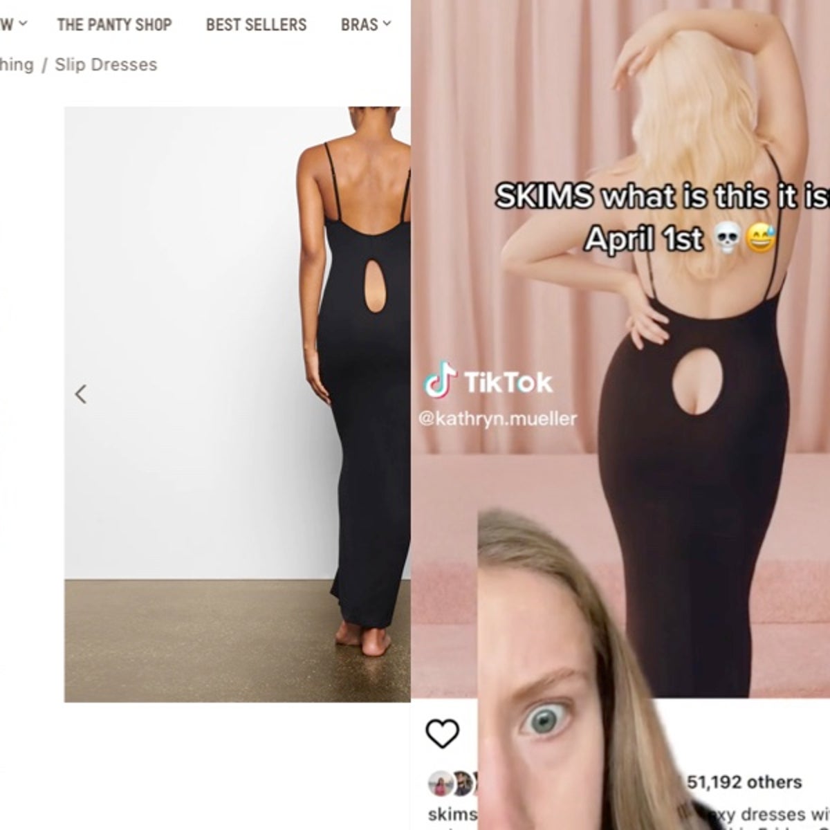 Skims keyhole dress Clearance