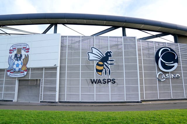 Wasps have been relegated from the Gallagher Premiership after going into administration (Jacob King/PA)