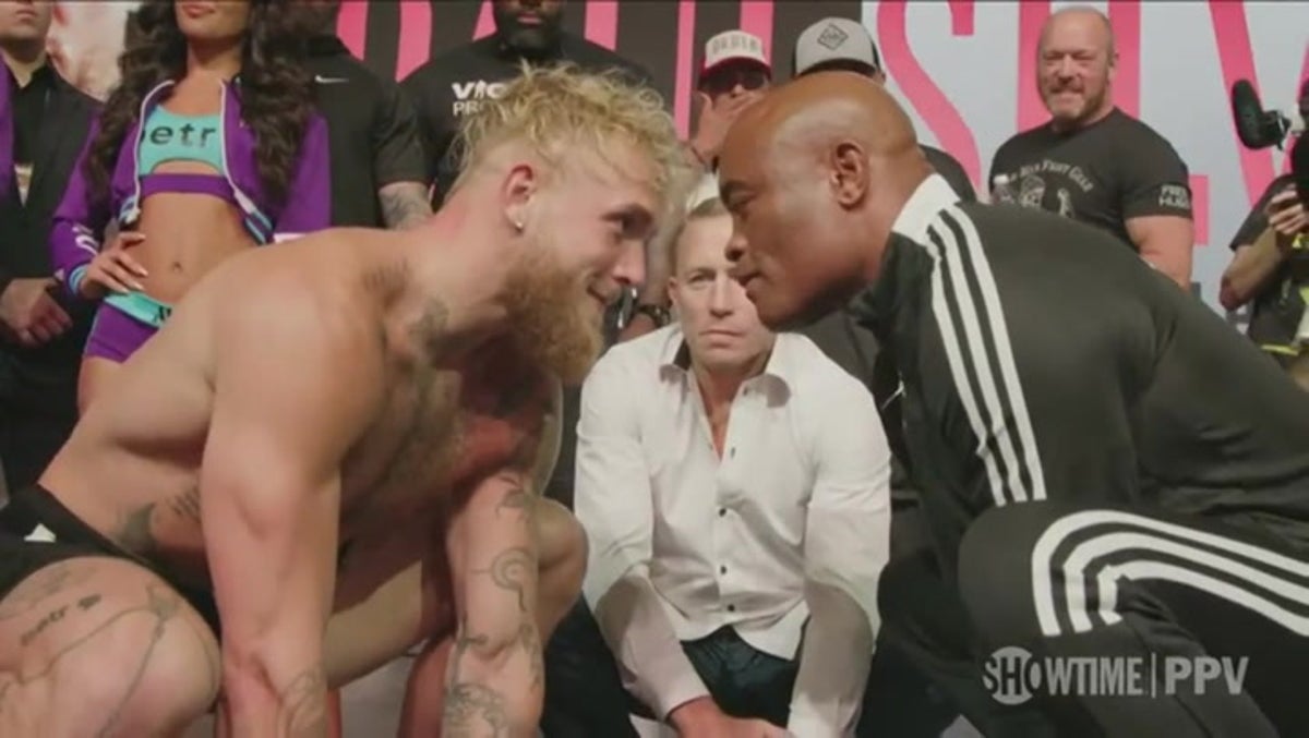 Jake Paul comes in at career-low weight for bout against former UFC champion Anderson Silva