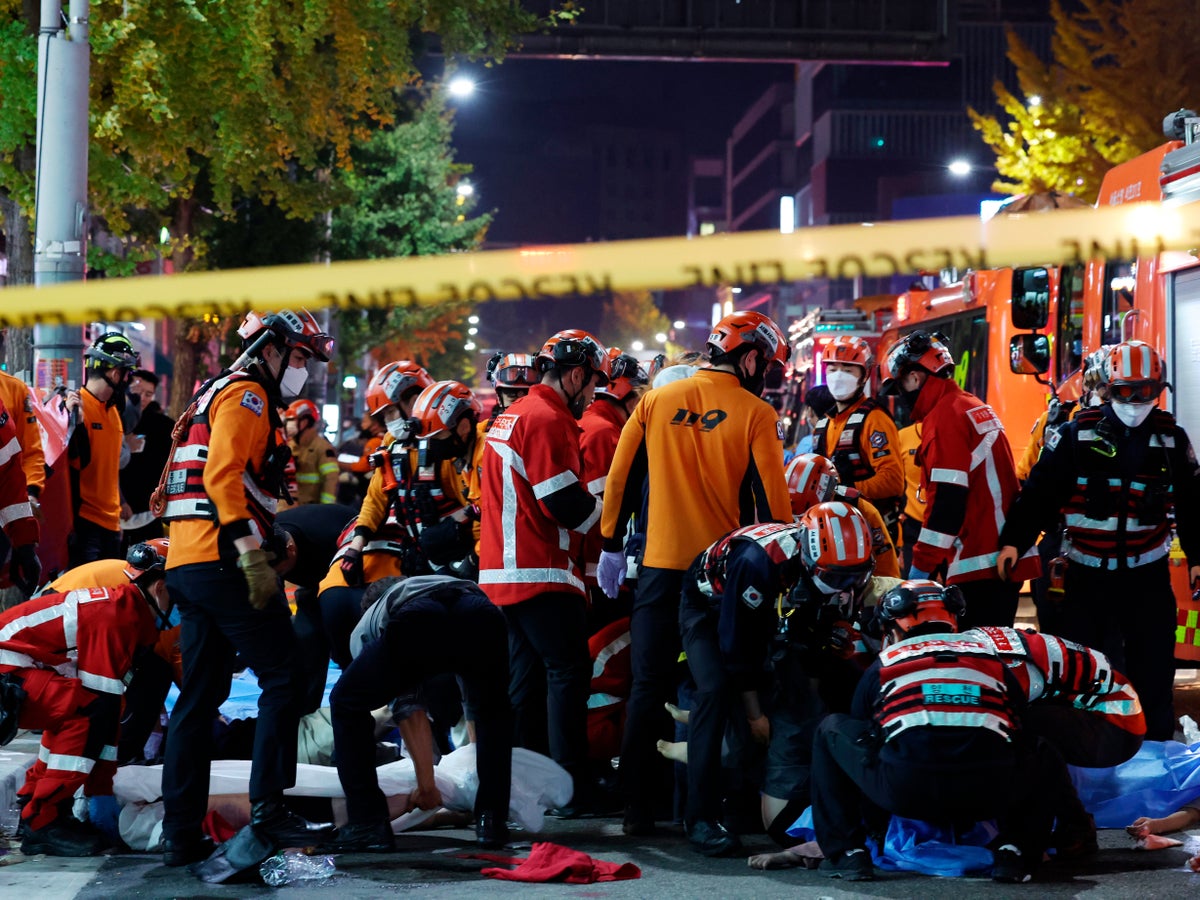 South Korea: 100 injured and people ‘crushed to death’ in stampede at Halloween festivities in Seoul