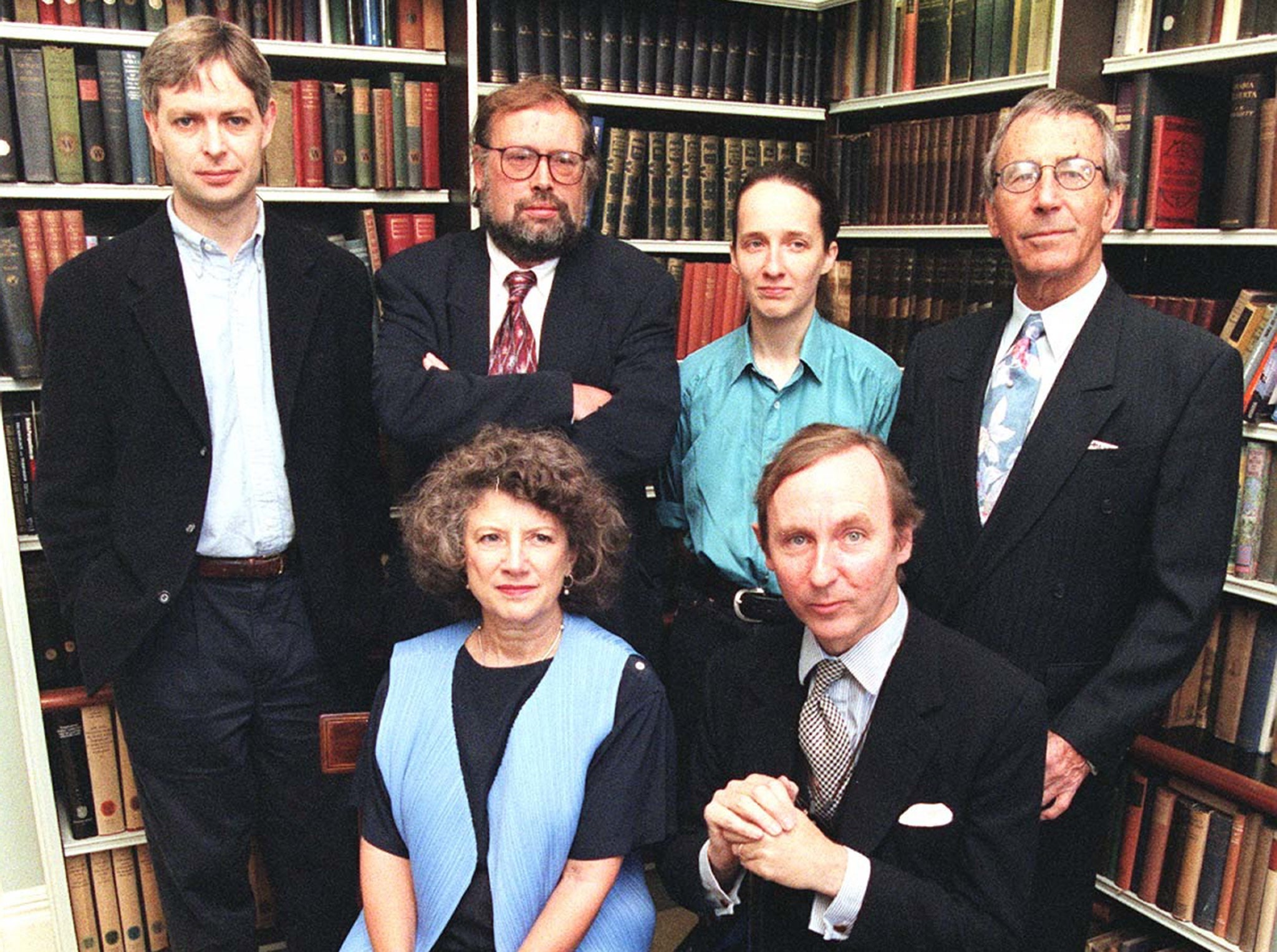 Ian Jack, back row second left, was on the Booker prize judging panel in 1996