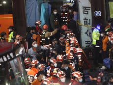 Seoul stampede – latest: Many teenagers among 153 dead in Halloween crowd crush 