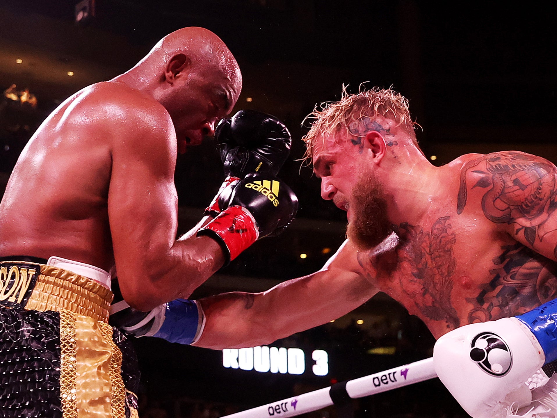 Jake Paul secures points victory over Anderson Silva after knocking down UFC legend The Independent