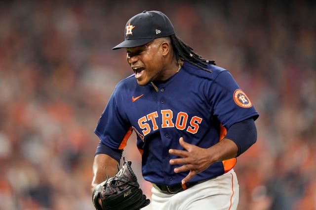 An explosive first innings stand propelled the Houston Astros past the Philadelphia Phillies 5-2 to level the World Series at one win each (David J Phillip/AP)