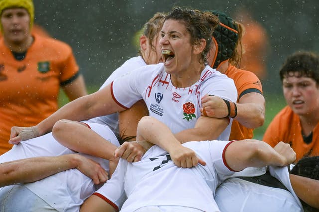 Sarah Hunter helped England reach the World Cup semi-finals (Andrew Cornaga/PA)