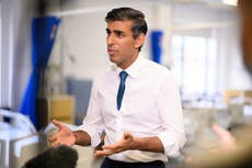 Rishi Sunak bounce cuts Labour’s lead to 16 points, new poll shows