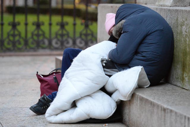 The number of rough sleepers in London has risen by 21% in a year amid the deepening cost-of-living crisis, Mayor Sadiq Khan has warned (Nick Ansell/PA)