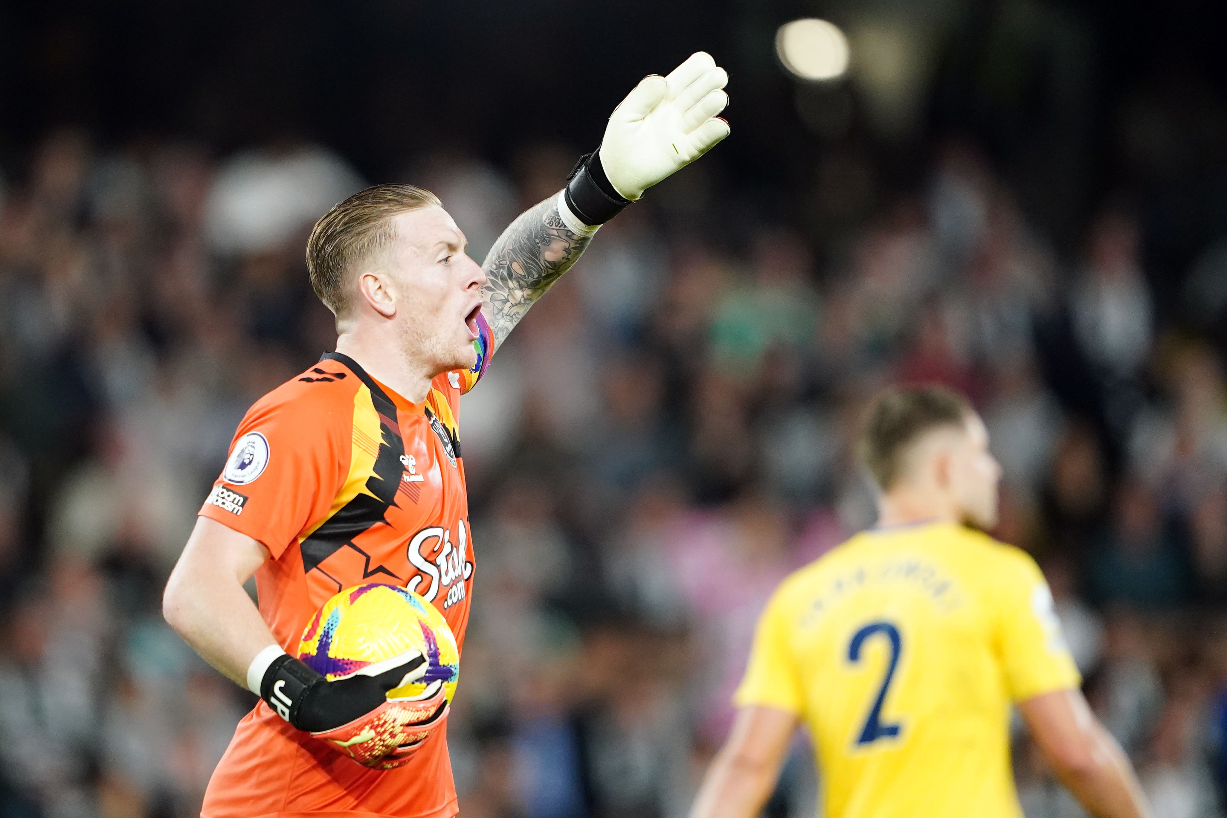 Frank Lampard paid tribute to Jordan Pickford, pictured (Zac Goodwin/PA)
