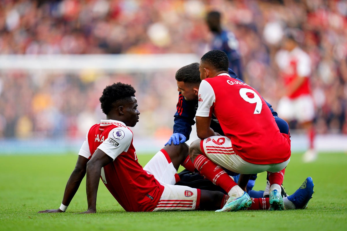 Bukayo Saka injury: Arsenal boss Mikel Arteta plays down fears before World Cup