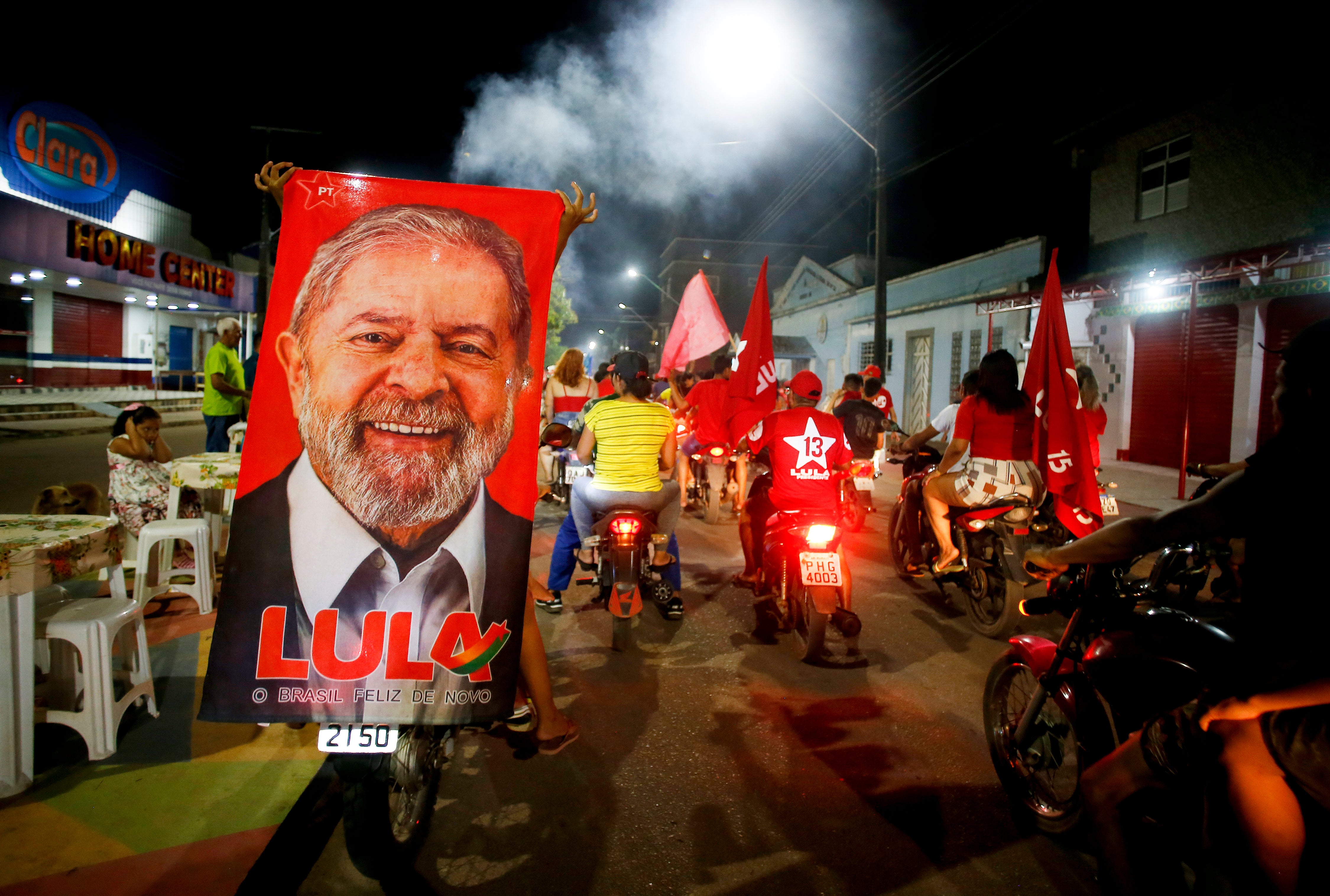 Lula supporters celebrate in the wake of Brazil’s election result