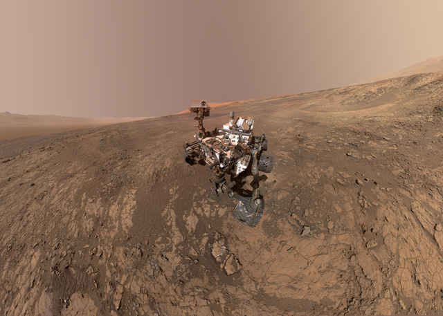 <p>NASA’s Mars Science Laboratory Curiosity Rover explores the Gale Crater</p>