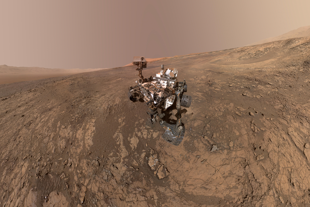 <p>NASA’s Mars Science Laboratory Curiosity Rover explores the Gale Crater</p>