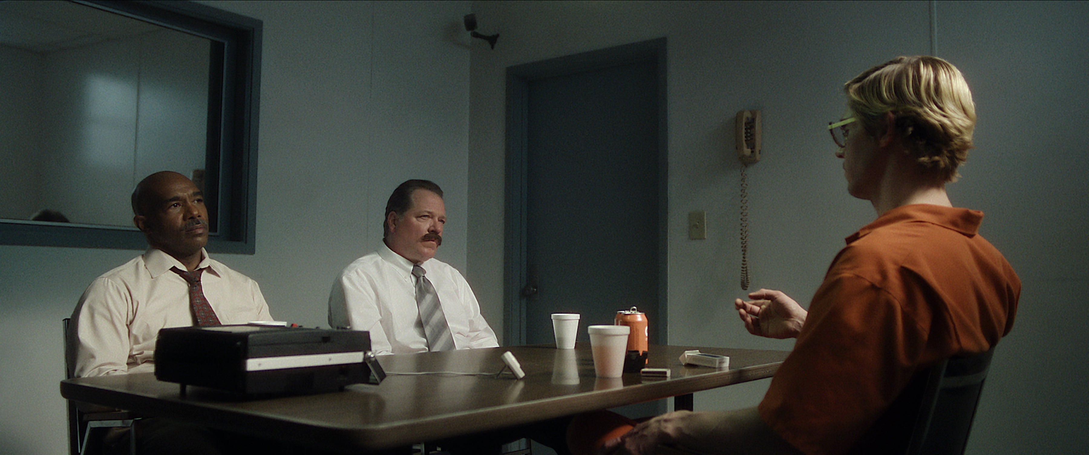 Peters (right) as Jeffrey Dahmer