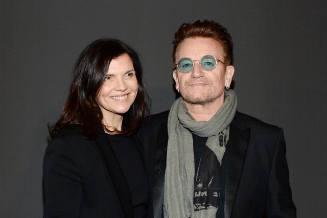 <p> Bono and Ali Hewson attend the Dior Homme Menswear Fall/Winter 2017-2018 show as part of Paris Fashion Week on January 21, 201</p>