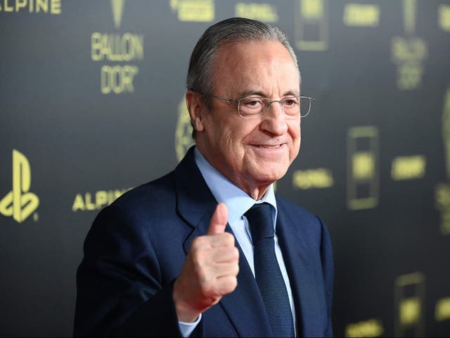 <p>Florentino Perez planned to move the club to a Real Madrid theme park</p>