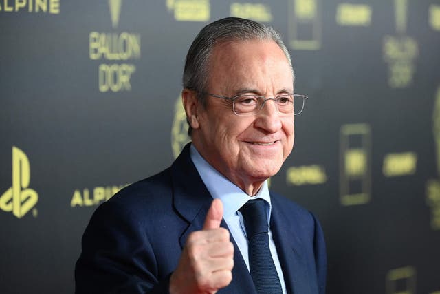 <p>Florentino Perez planned to move the club to a Real Madrid theme park</p>