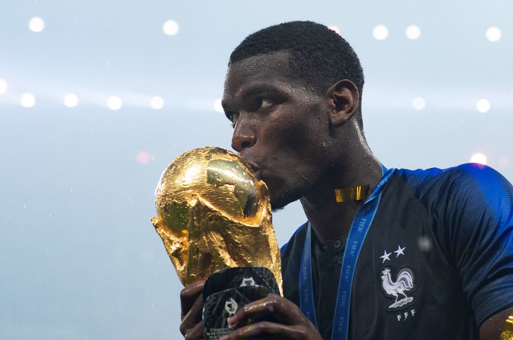 Pogba scored in the 2018 World Cup final